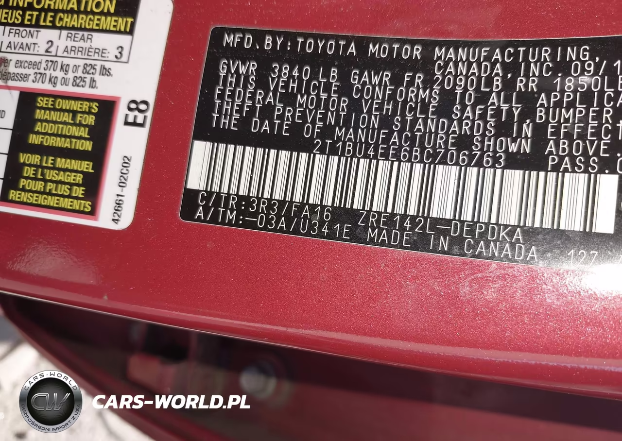 2011 Toyota Corolla VIN:2T1BU4EE6BC706763 - 9