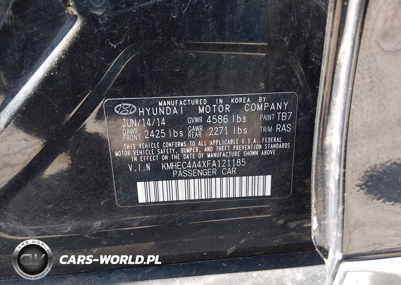 2015 Hyundai Sonata Hybrid VIN:KMHEC4A4XFA121185 - 9