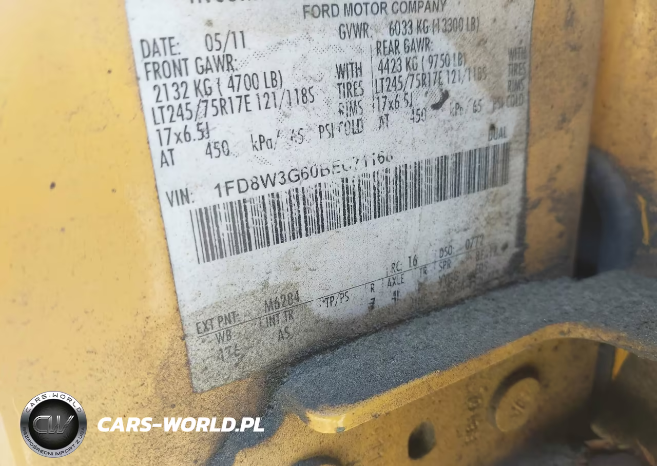 2011 Ford Super Duty F-350 Drw Xl VIN:1FD8W3G60BEC71168 - 8