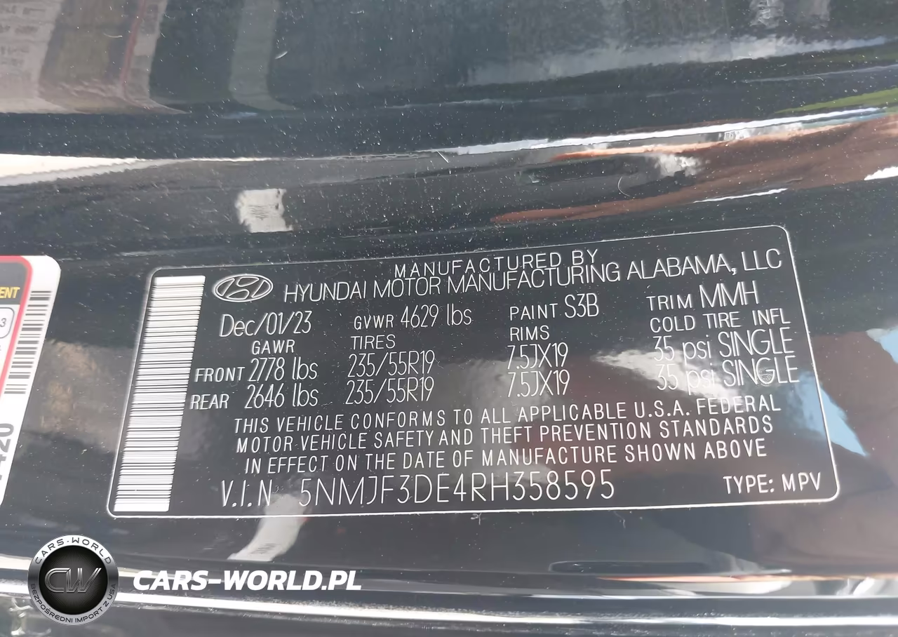 2024 Hyundai Tucson Sel VIN:5NMJF3DE4RH358595 - 9