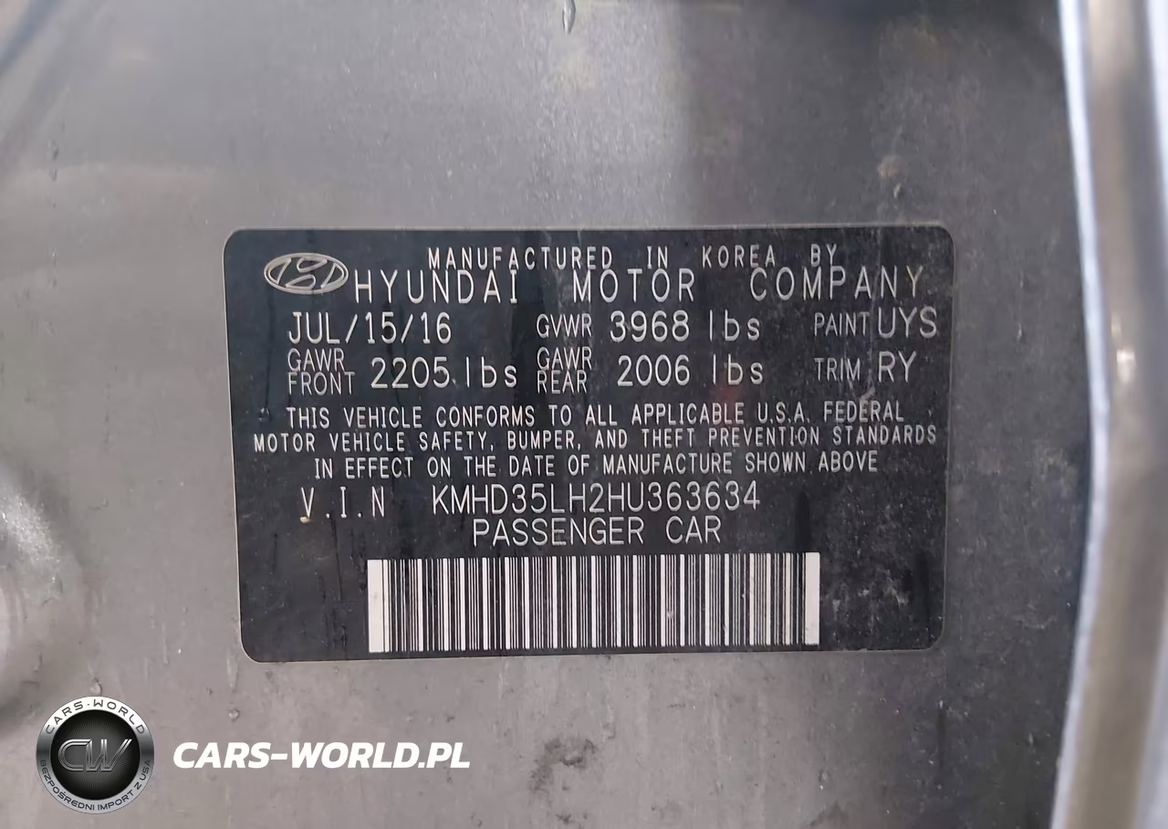 2017 Hyundai Elantra Gt VIN:KMHD35LH2HU363634 - 9