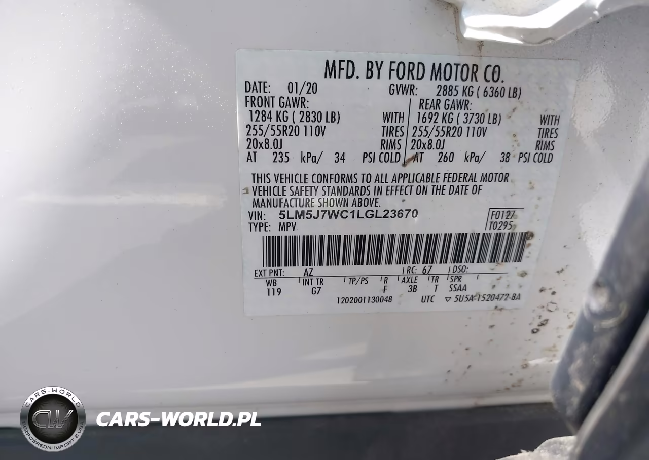 2020 Lincoln Aviator Reserve VIN:5LM5J7WC1LGL23670 - 9