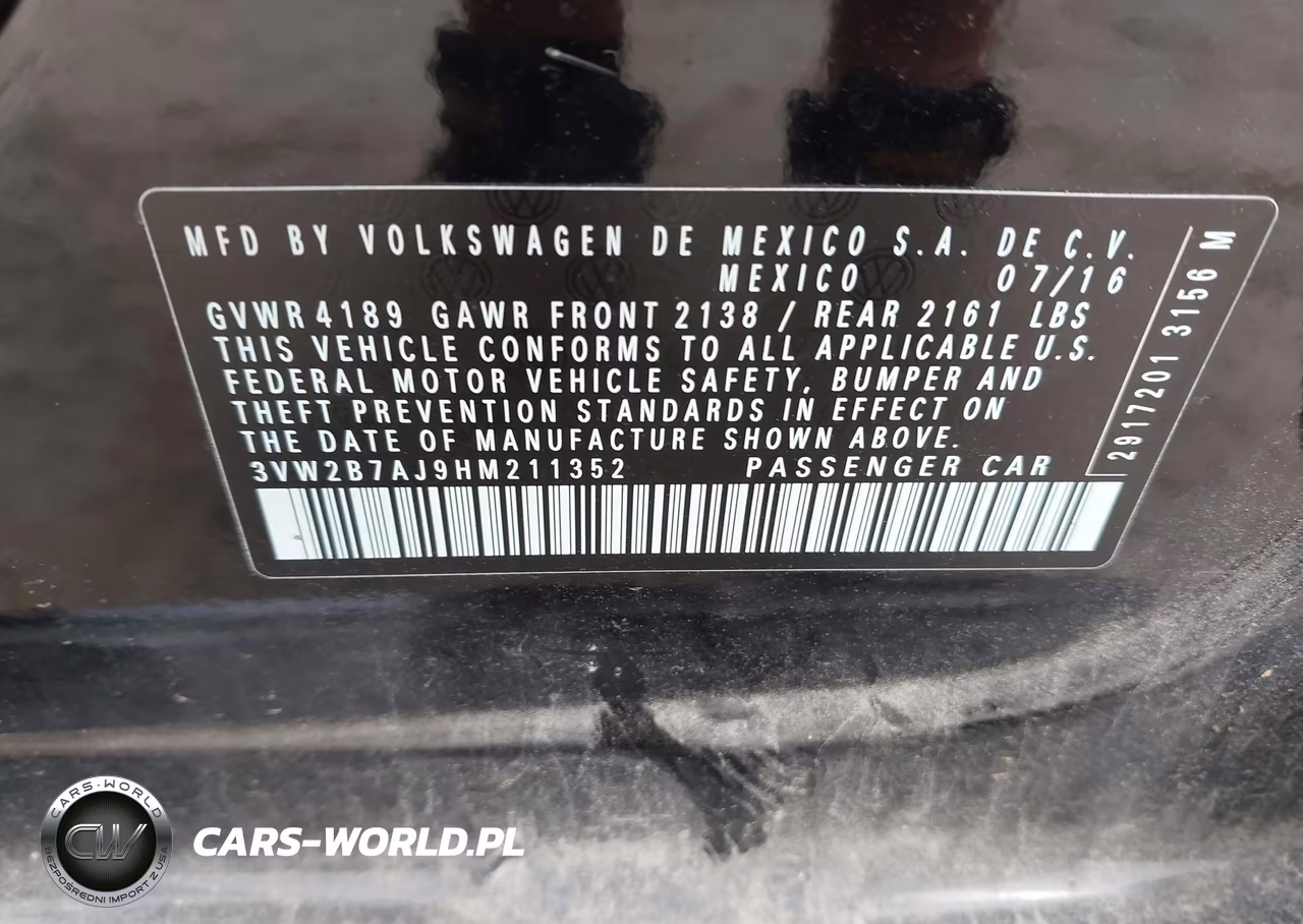 2017 Volkswagen Jetta 1.4T S VIN:3VW2B7AJ9HM211352 - 9