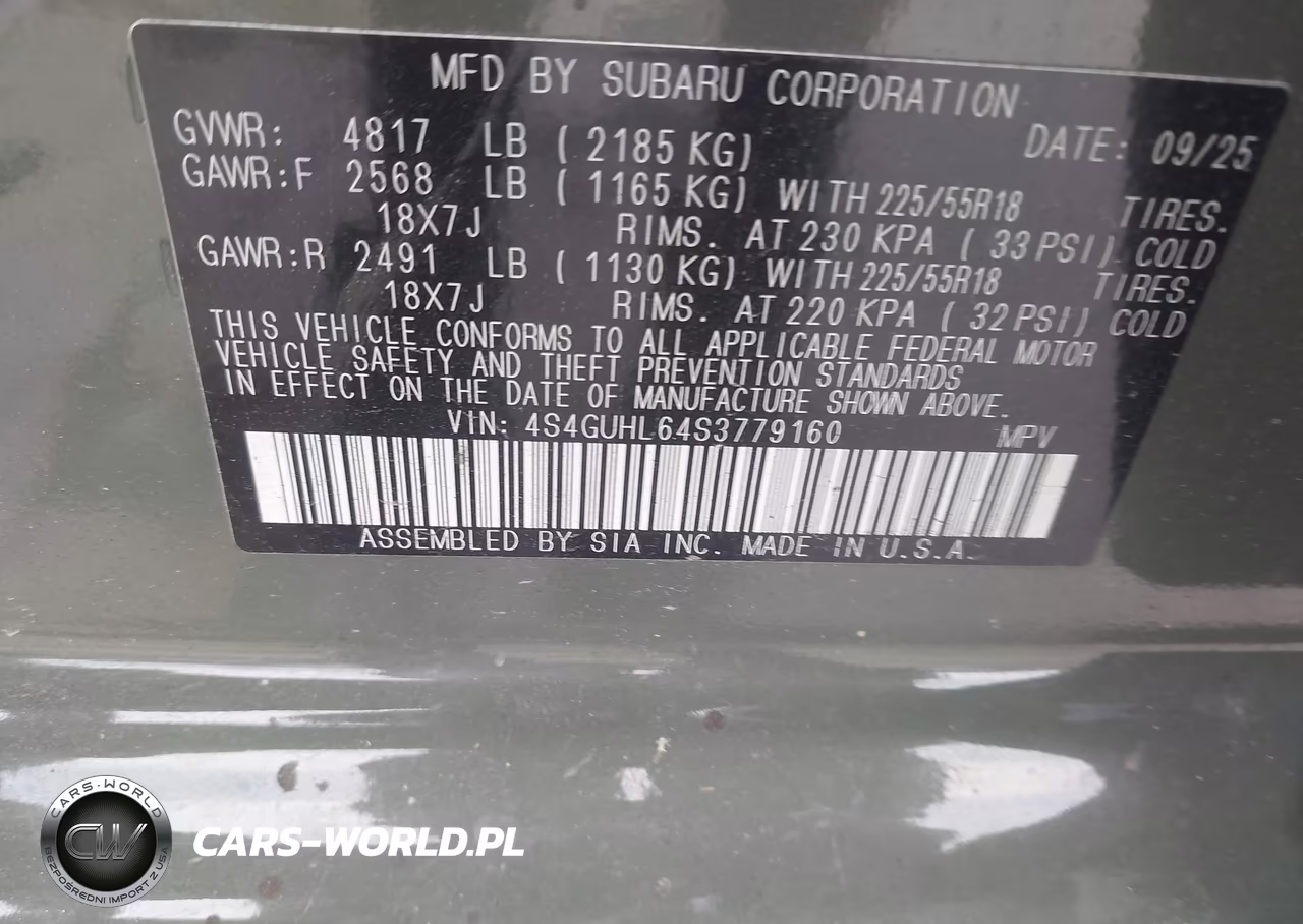 2025 Subaru Crosstrek Limited VIN:4S4GUHL64S3779160 - 9