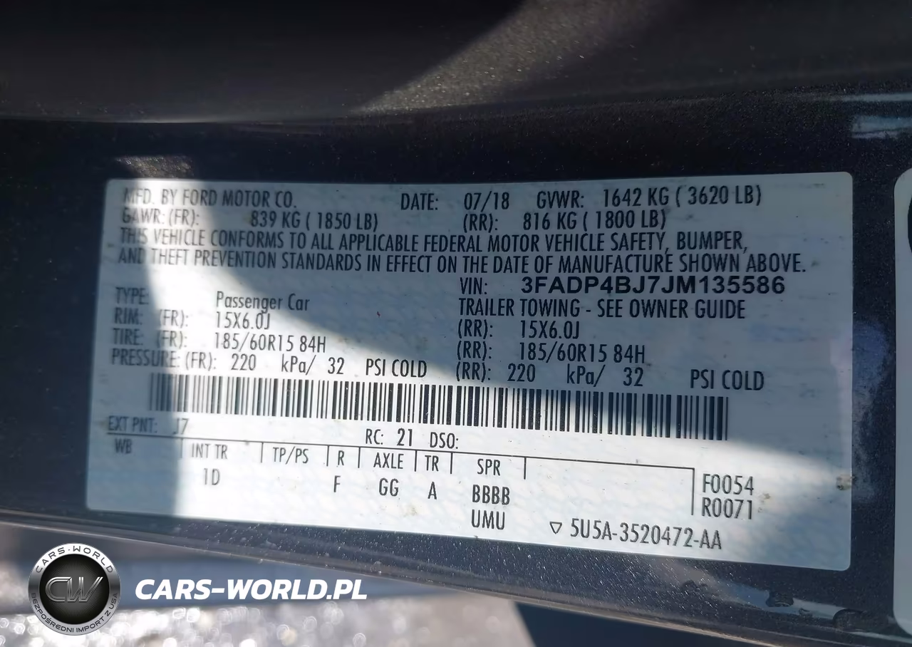 2018 Ford Fiesta Se VIN:3FADP4BJ7JM135586 - 9