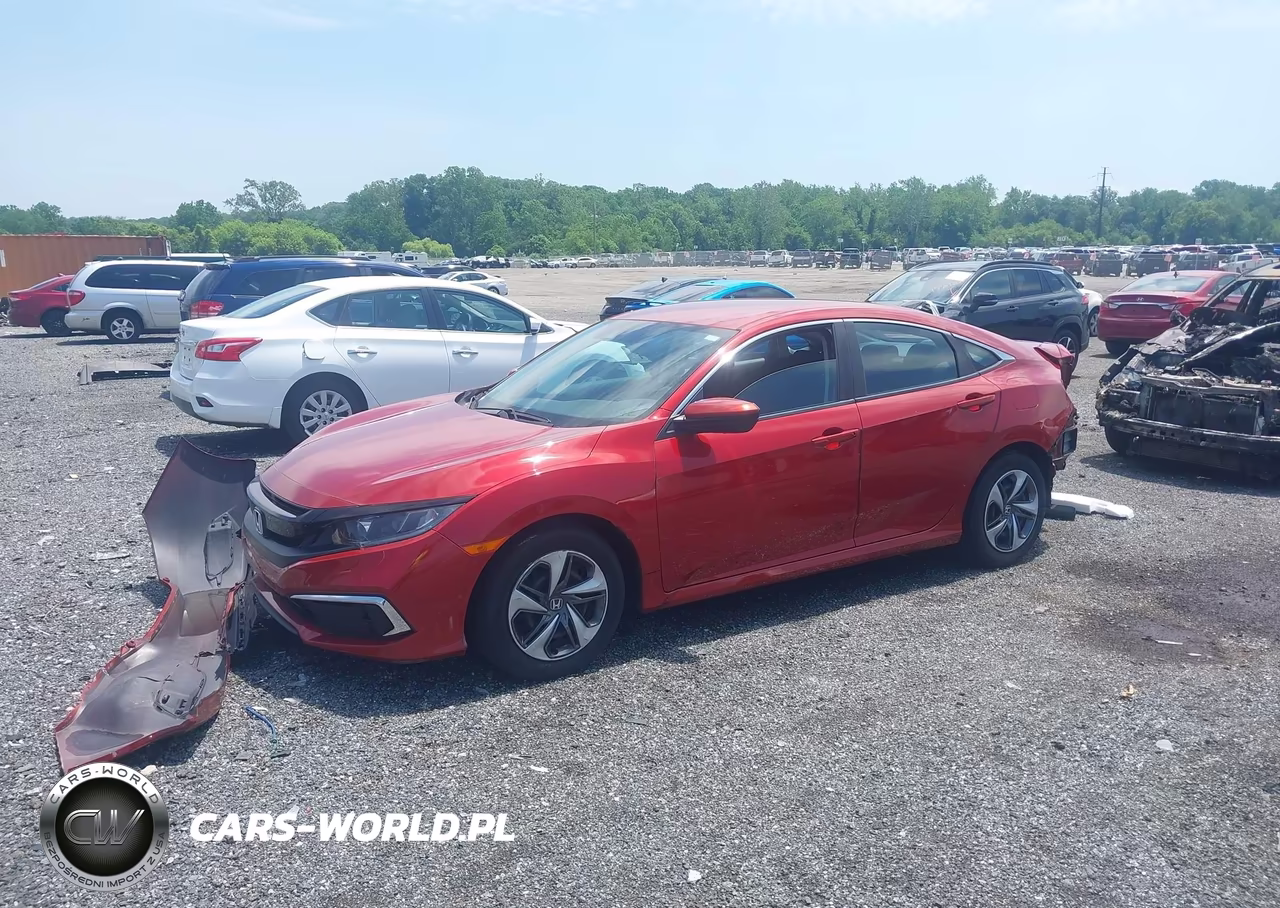 2020 Honda Civic Lx VIN:19XFC2F6XLE201974 - 2