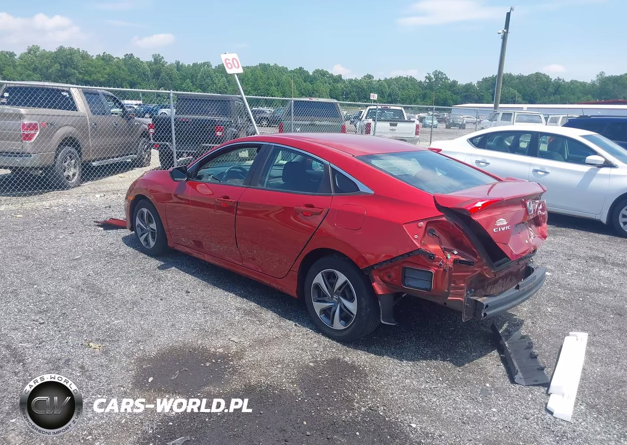 2020 Honda Civic Lx VIN:19XFC2F6XLE201974 - 3