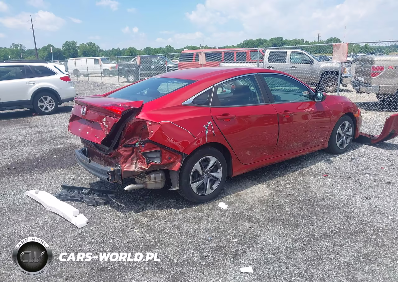 2020 Honda Civic Lx VIN:19XFC2F6XLE201974 - 4