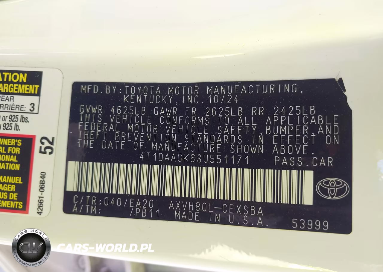 2025 Toyota Camry Se VIN:4T1DAACK6SU551171 - 9