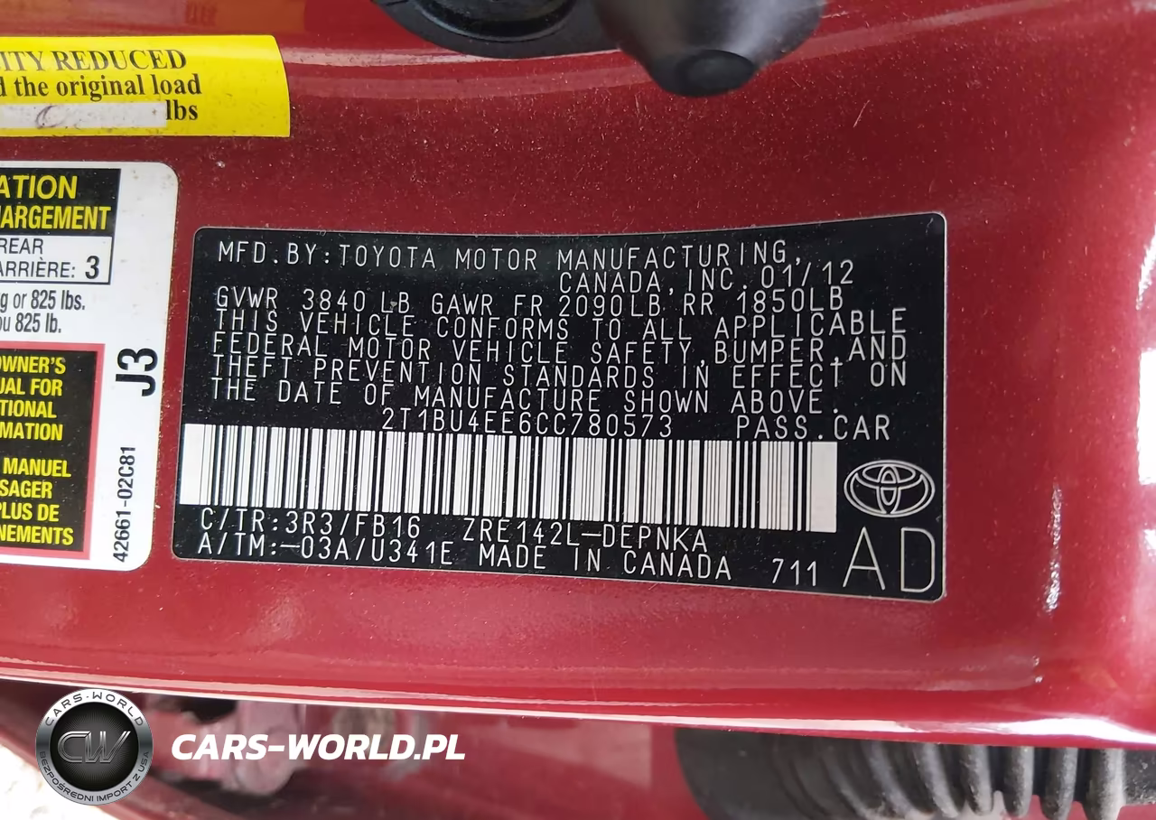 2012 Toyota Corolla Le VIN:2T1BU4EE6CC780573 - 9