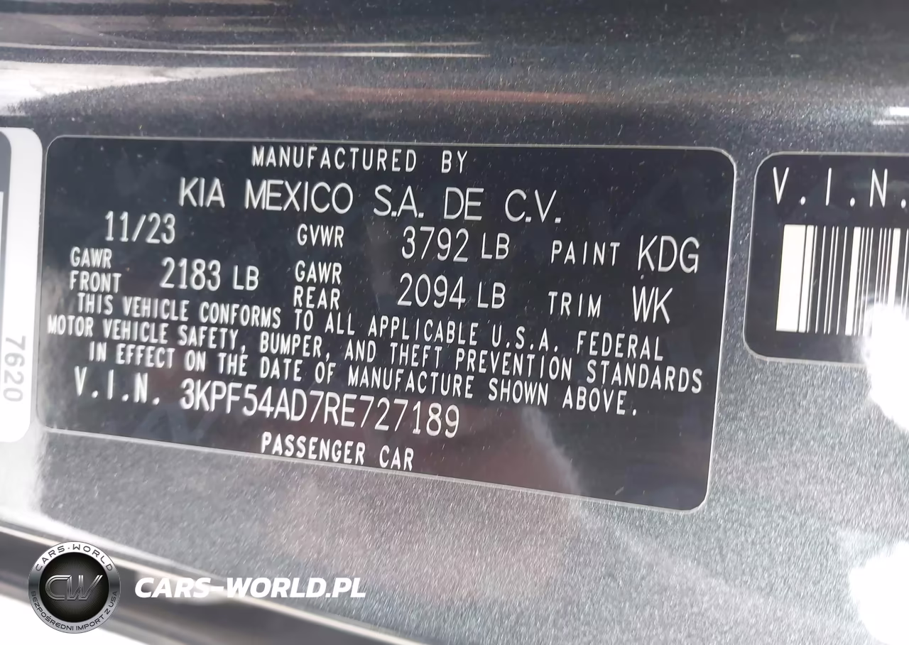 2024 Kia Forte Gt-Line VIN:3KPF54AD7RE727189 - 9