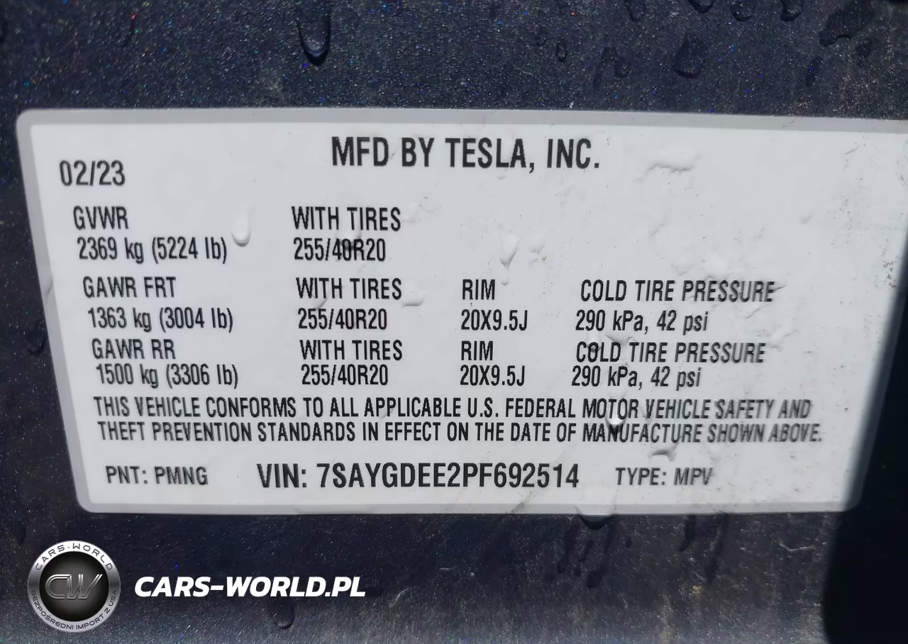 2023 Tesla Model Y Awd-Long Range Dual Motor All-Wheel Drive VIN:7SAYGDEE2PF692514 - 9