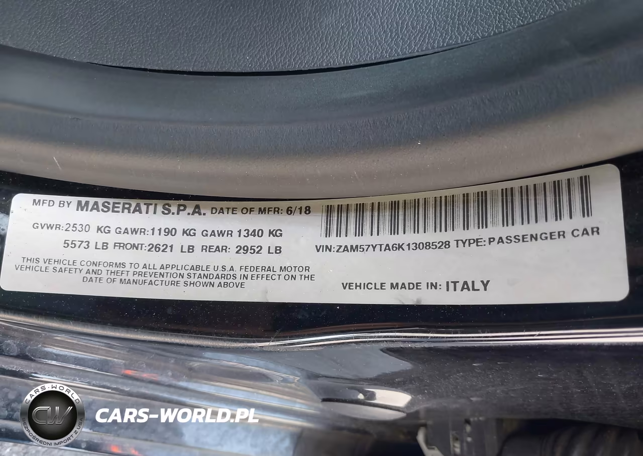 2019 Maserati Ghibli S Q4 VIN:ZAM57YTA6K1308528 - 9