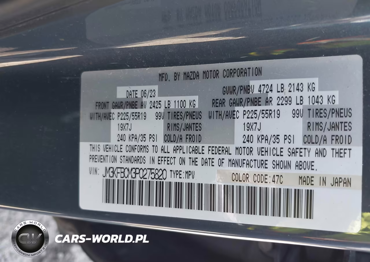 2023 Mazda Cx-5 2.5 S Carbon Edition VIN:JM3KFBCM3P0275820 - 9