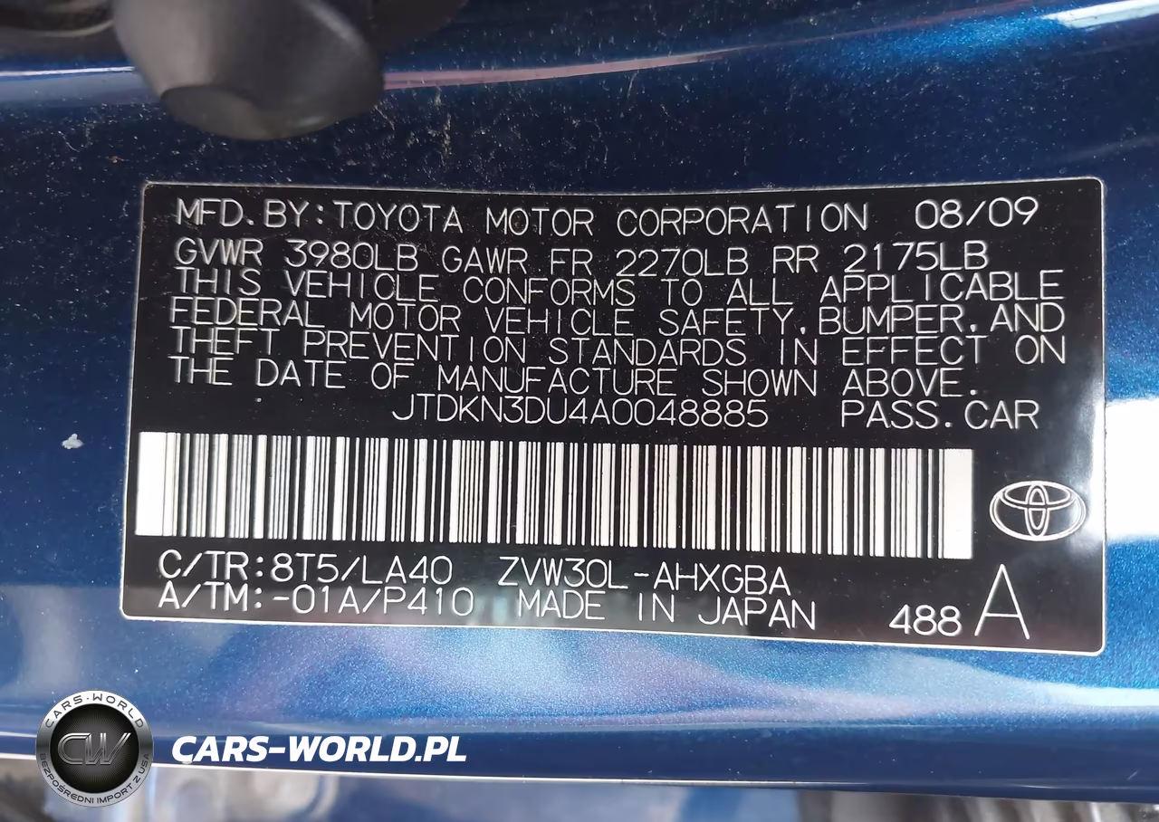 2010 Toyota Prius Iv VIN:JTDKN3DU4A0048885 - 9