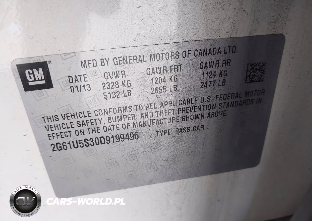 2013 Cadillac Xts Platinum VIN:2G61U5S30D9199496 - 9