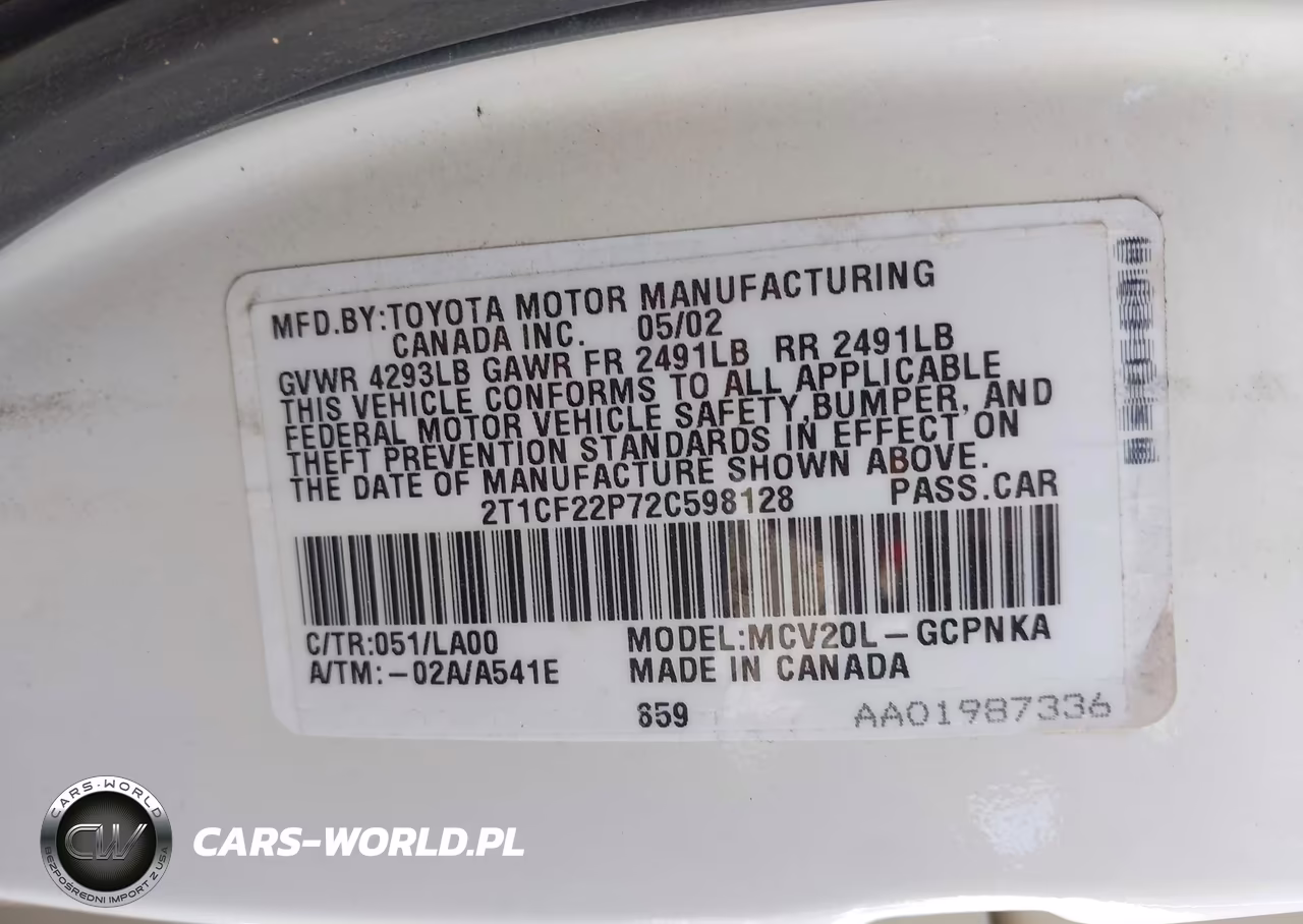 2002 Toyota Camry Solara Sle VIN:2T1CF22P72C598128 - 9