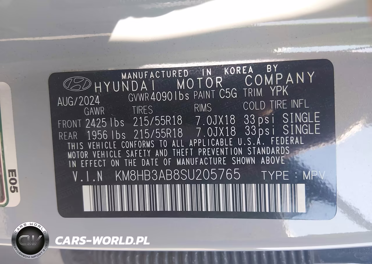 2025 Hyundai Kona Sel VIN:KM8HB3AB8SU205765 - 9