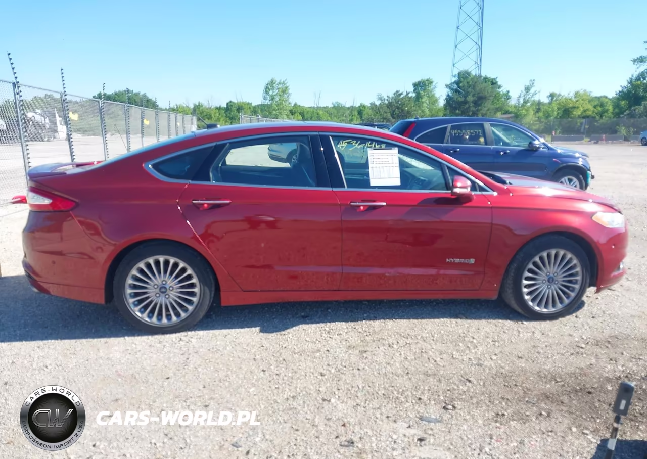 2014 Ford Fusion Hybrid Titanium VIN:3FA6P0RU6ER335711 - 13