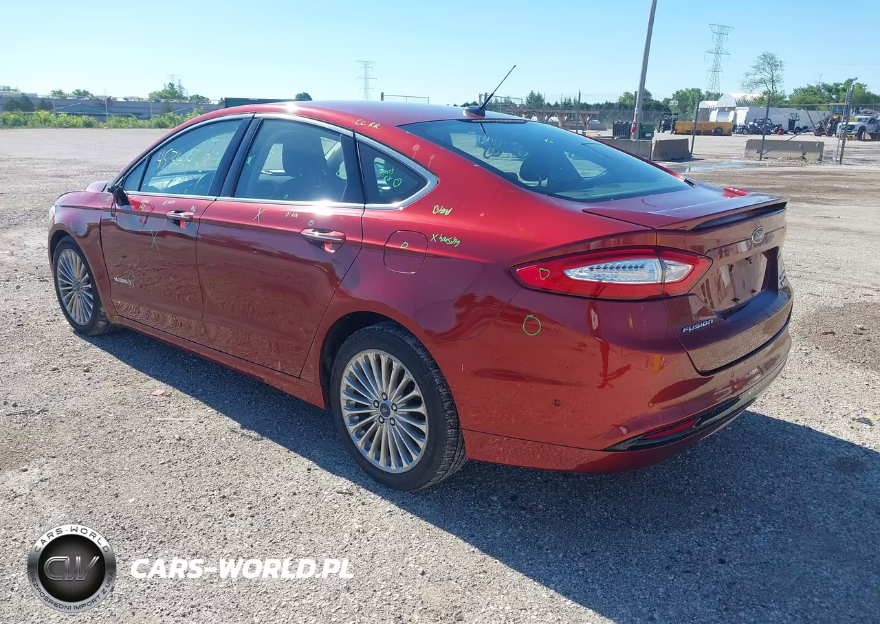 2014 Ford Fusion Hybrid Titanium VIN:3FA6P0RU6ER335711 - 3