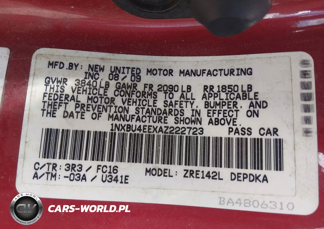 2010 Toyota Corolla Le VIN:1NXBU4EEXAZ222723 - 9