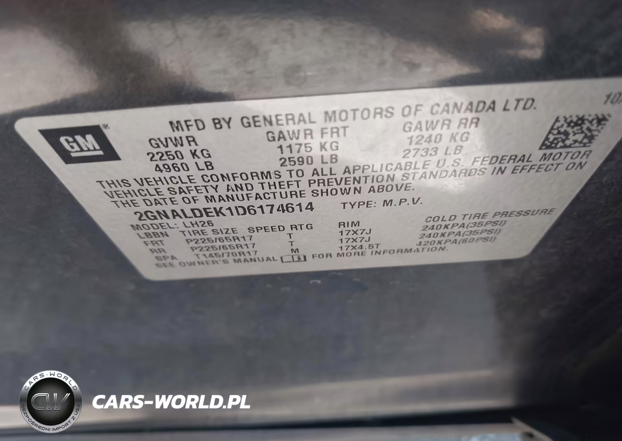 2013 Chevrolet Equinox 1Lt VIN:2GNALDEK1D6174614 - 9