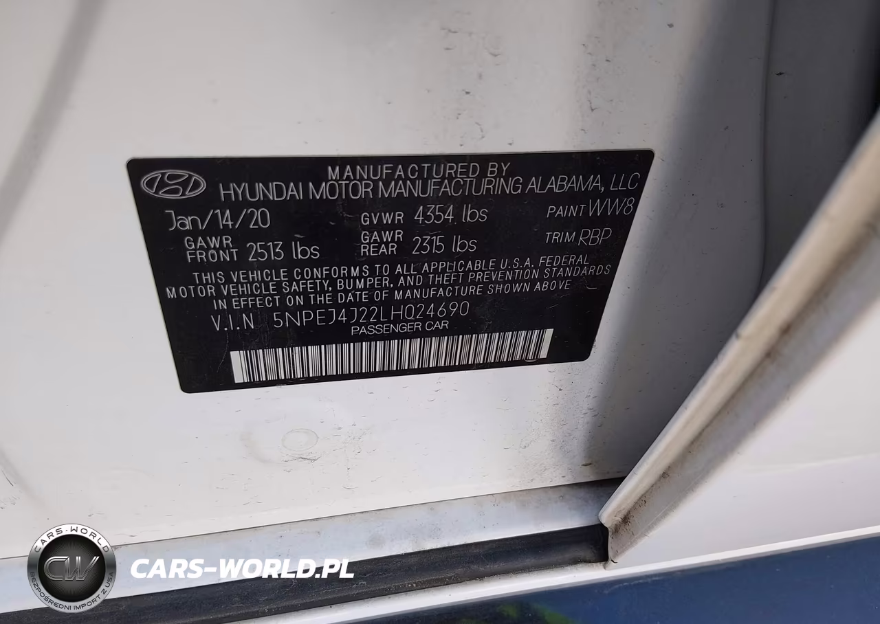 2020 Hyundai Sonata Sel Plus VIN:5NPEJ4J22LH024690 - 9