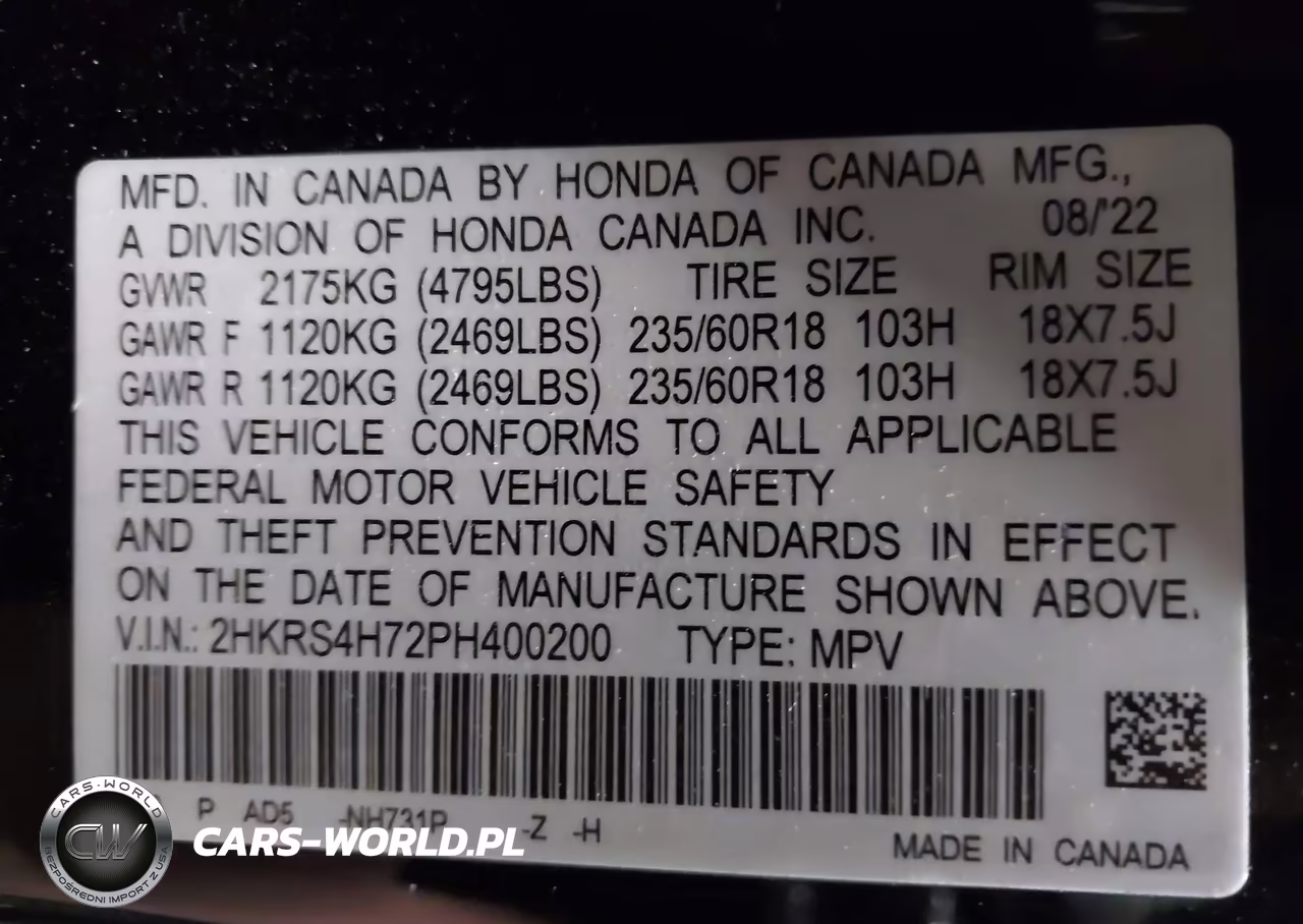 2023 Honda Cr-V Ex-L Awd VIN:2HKRS4H72PH400200 - 9
