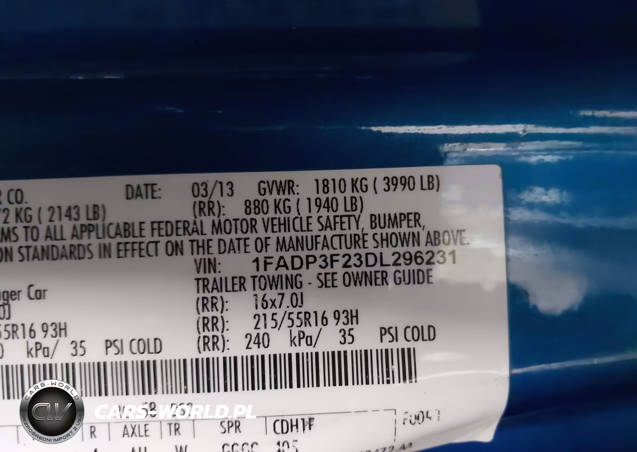 2013 Ford Focus Se VIN:1FADP3F23DL296231 - 9