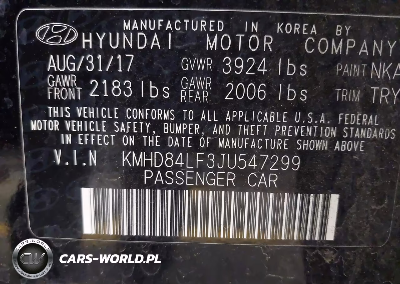 2018 Hyundai Elantra Sel VIN:KMHD84LF3JU547299 - 9