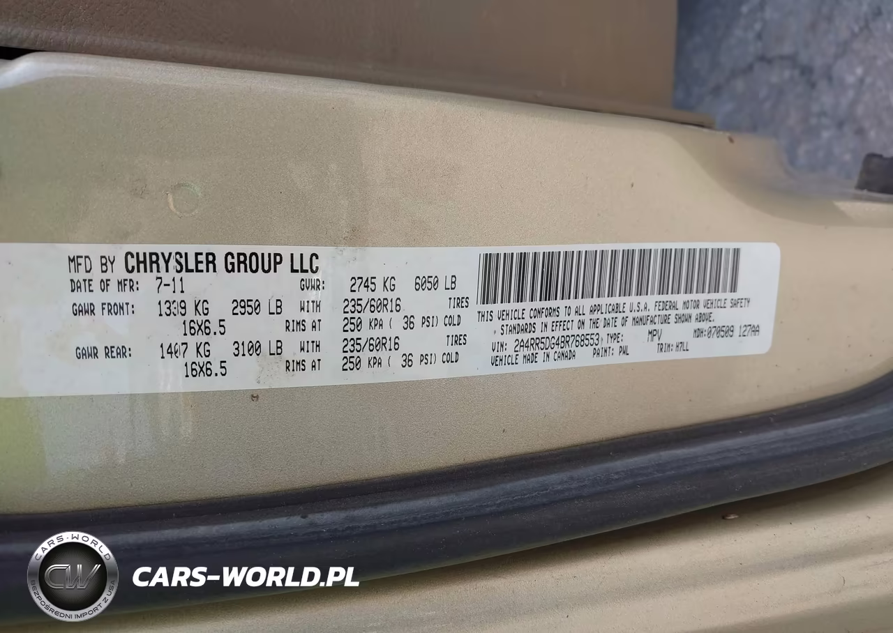 2011 Chrysler Town & Country Touring VIN:2A4RR5DG4BR768553 - 9