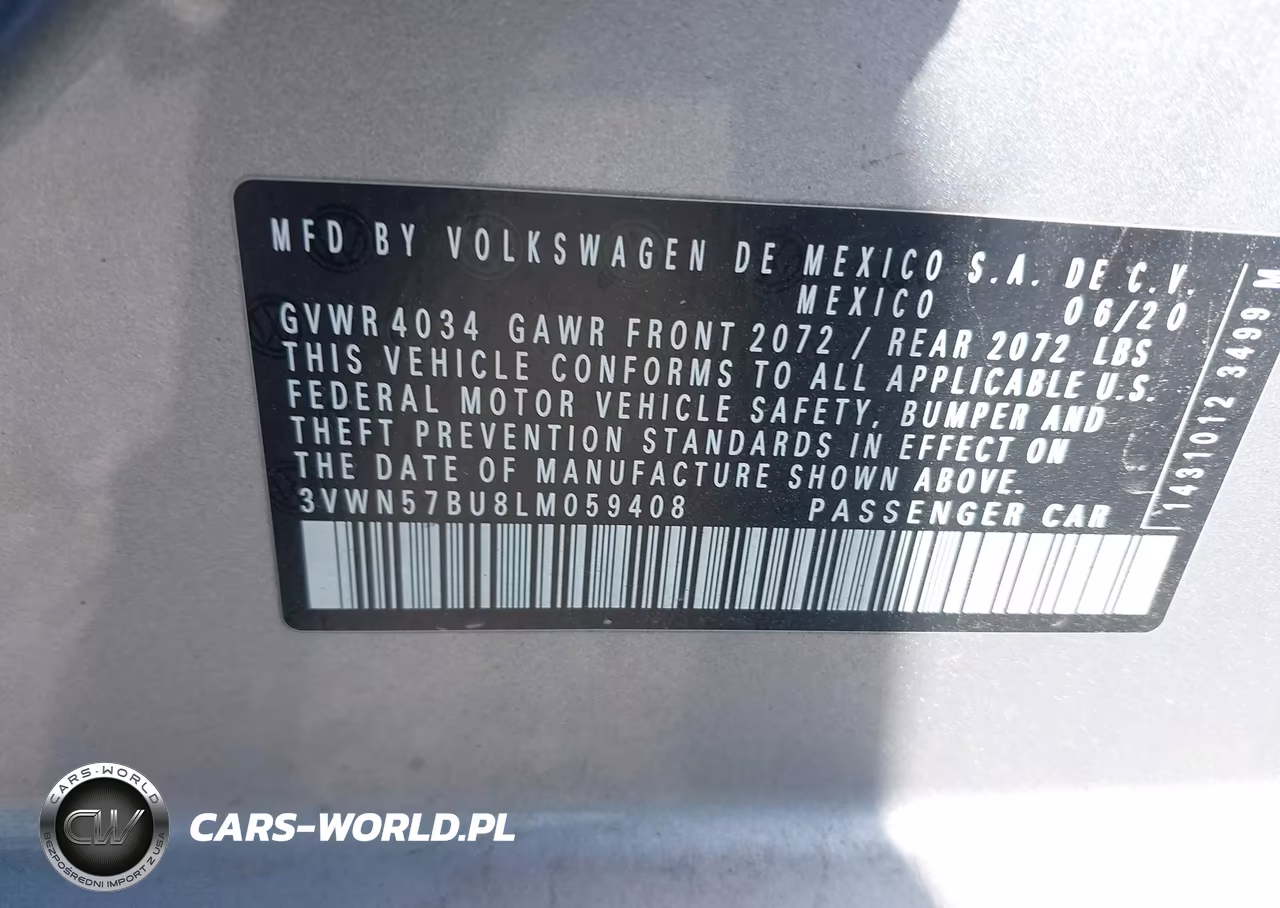 2020 Volkswagen Jetta 1.4T R-Line-1.4T S VIN:3VWN57BU8LM059408 - 9