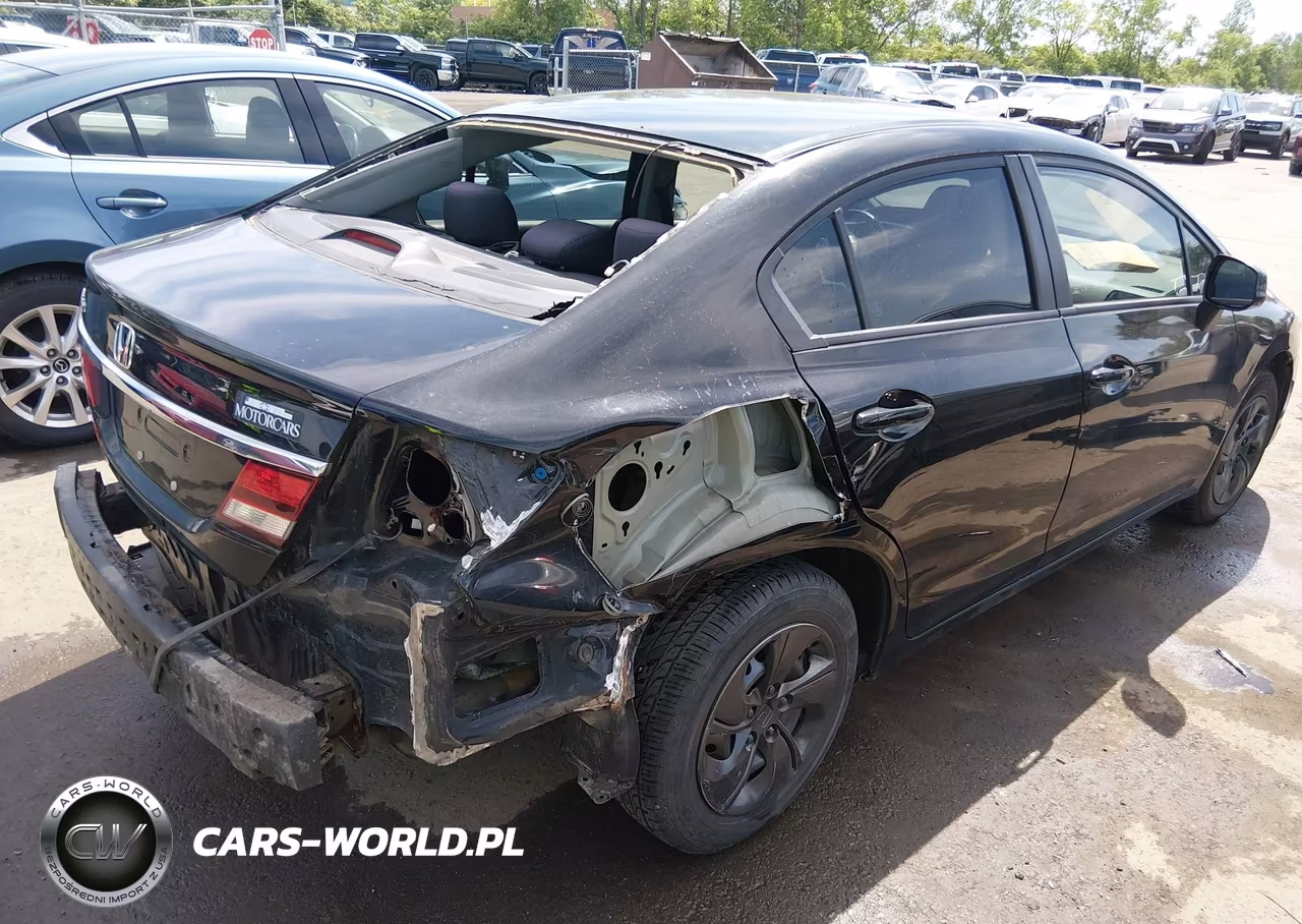 2013 Honda Civic Lx VIN:19XFB2F5XDE070587 - 4