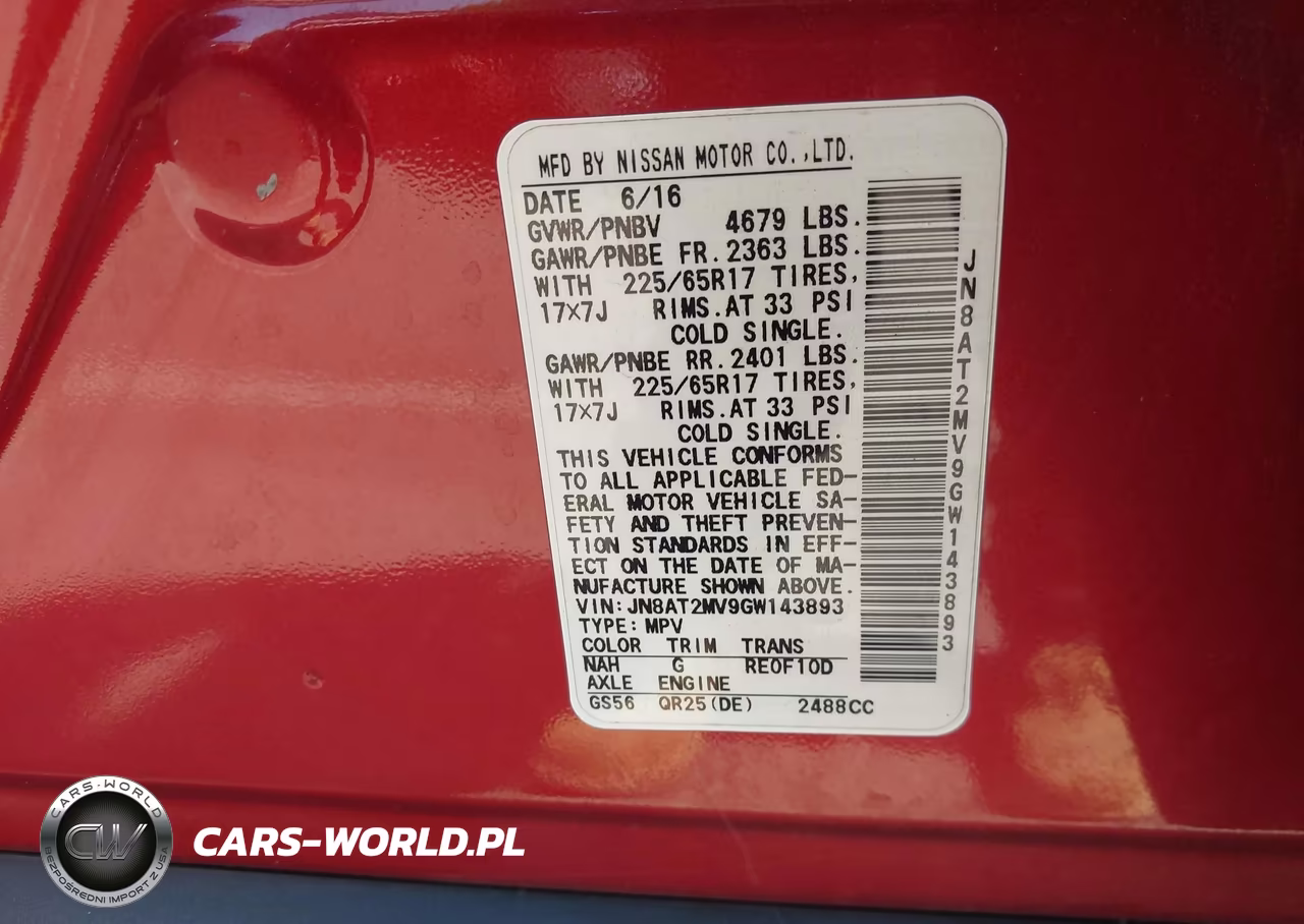 2016 Nissan Rogue S VIN:JN8AT2MV9GW143893 - 9