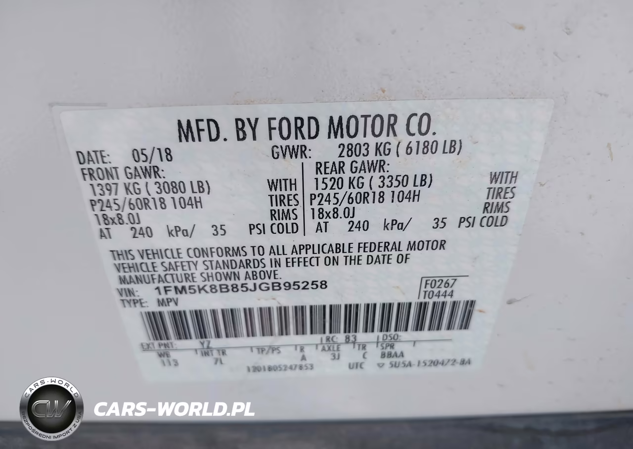 2018 Ford Explorer VIN:1FM5K8B85JGB95258 - 9