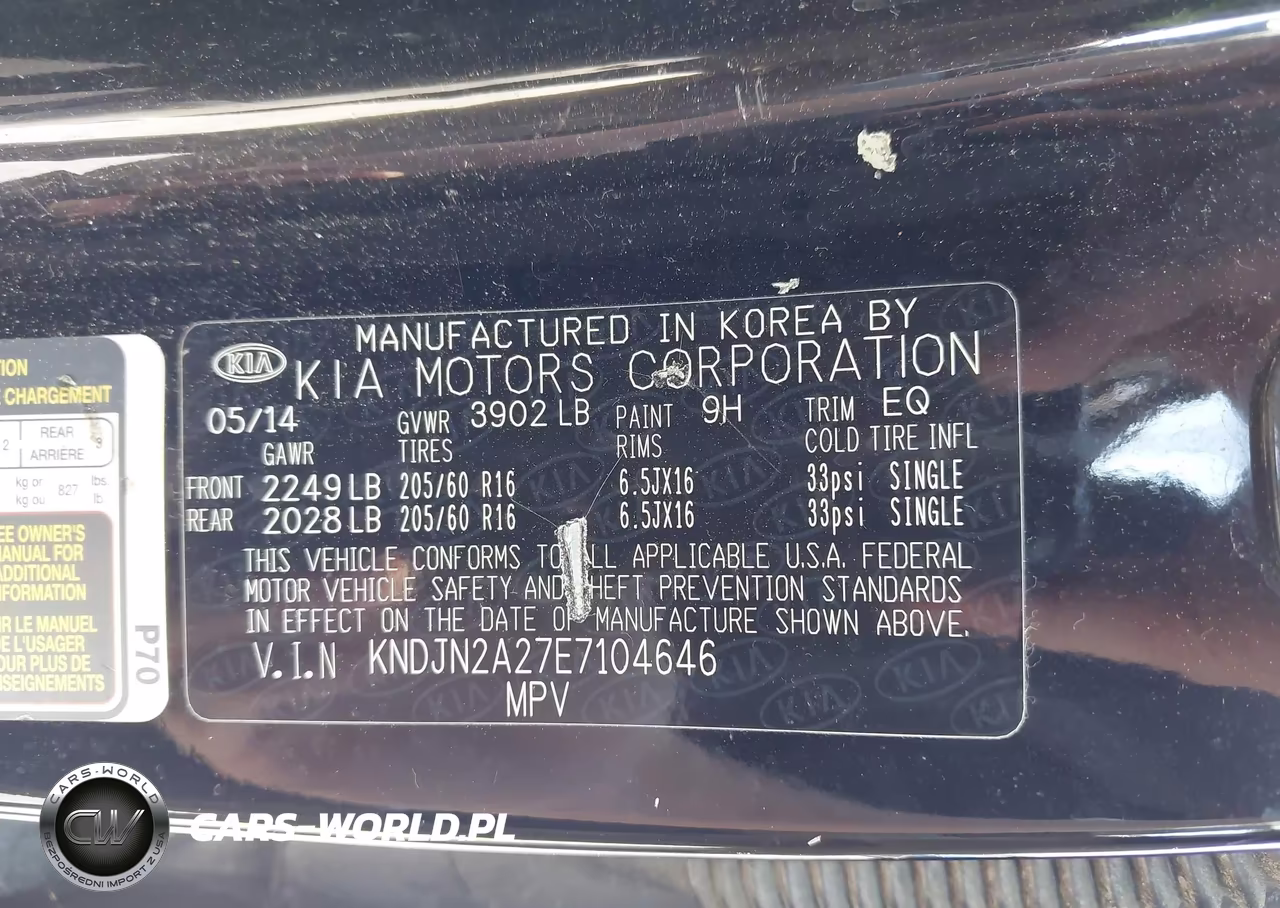 2014 Kia Soul VIN:KNDJN2A27E7104646 - 9