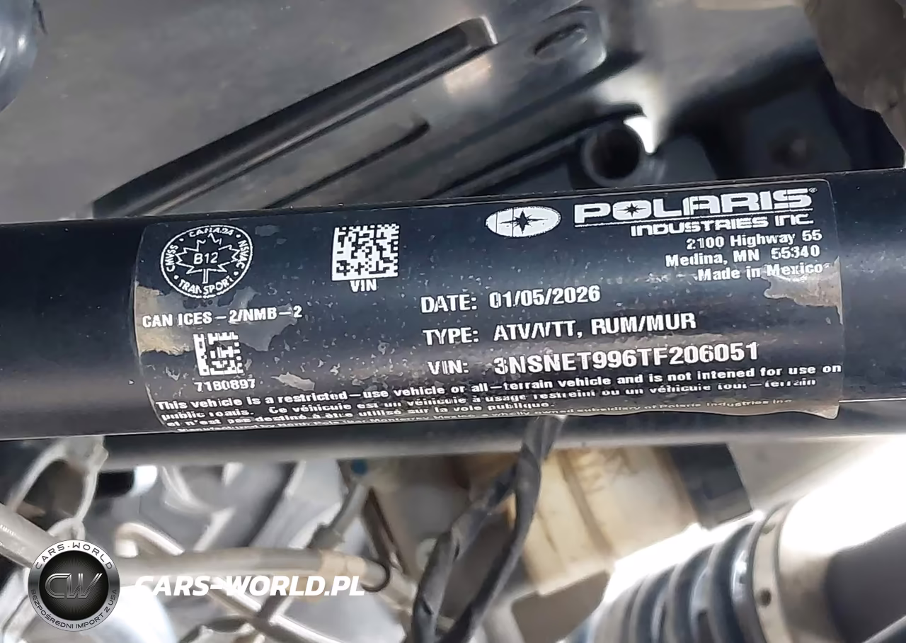 2026 Polaris Rzr Xp 1000 Eps VIN:3NSNET996TF206051 - 10