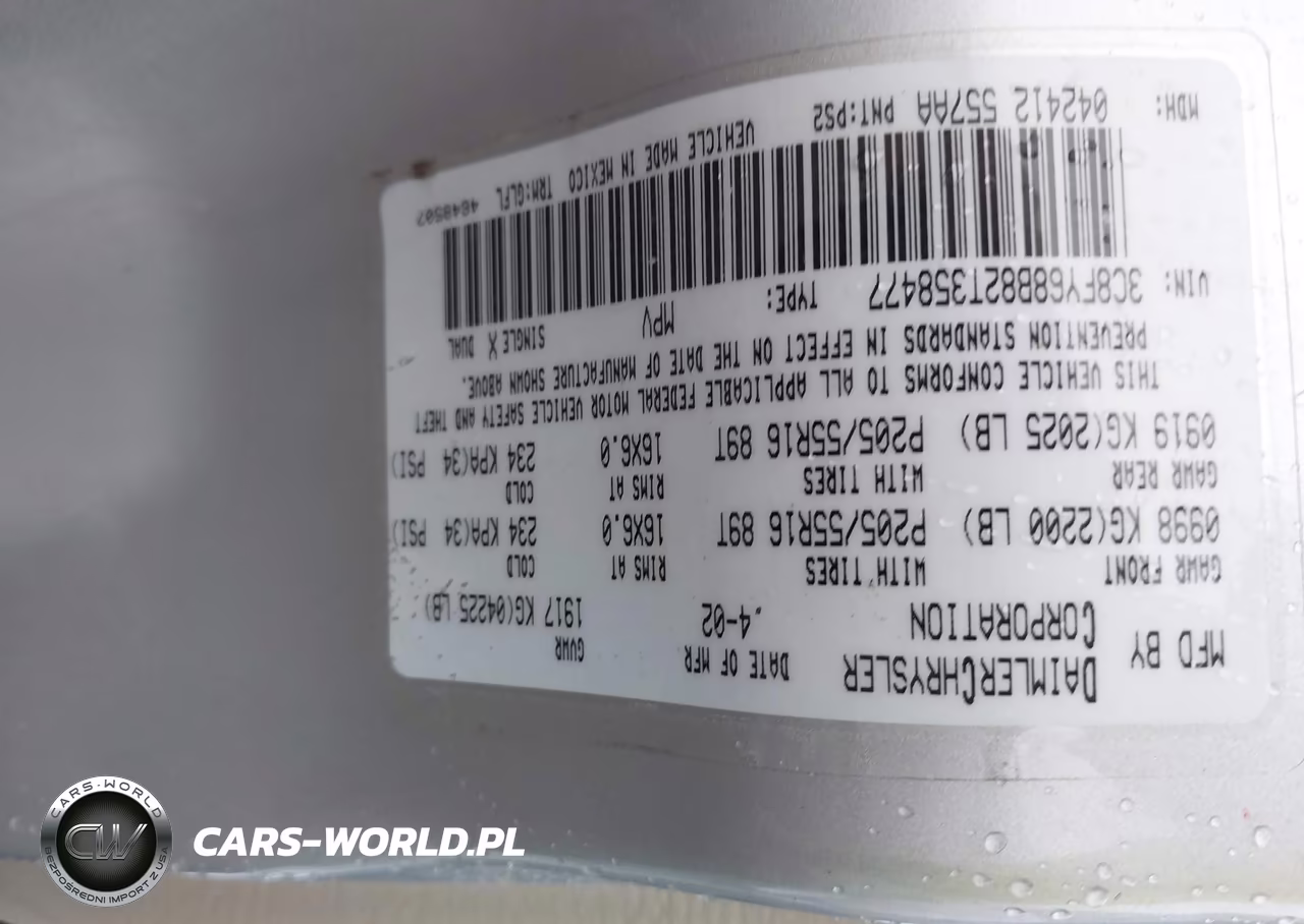 2002 Chrysler Pt Cruiser Limited VIN:3C8FY68B82T358477 - 9