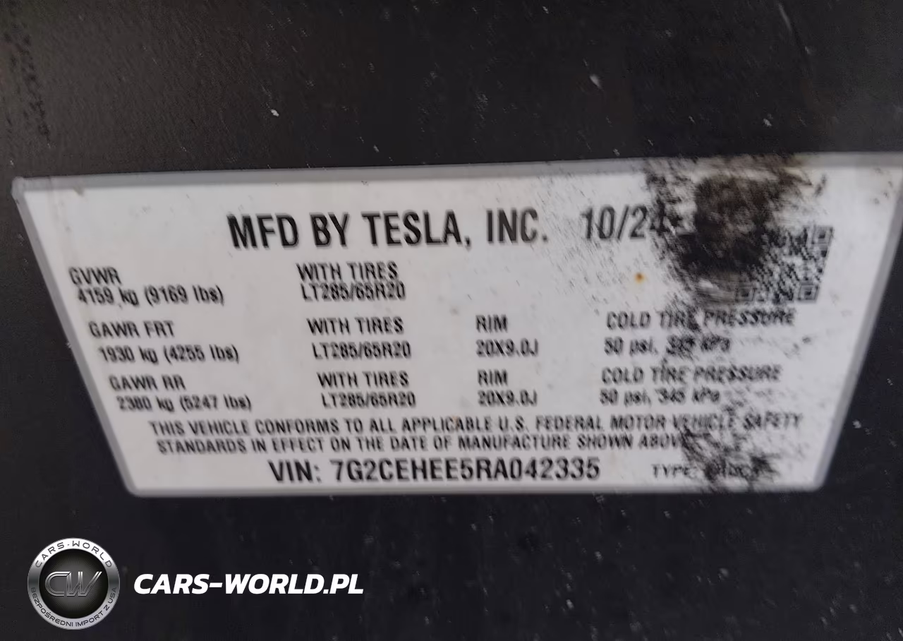 2024 Tesla Cybertruck Cyberbeast VIN:7G2CEHEE5RA042335 - 9