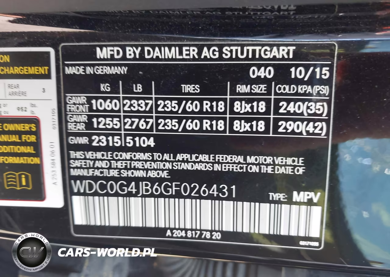 2016 Mercedes-Benz Glc 300 VIN:WDC0G4JB6GF026431 - 9
