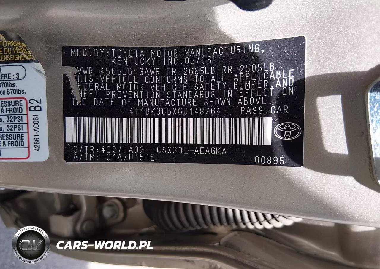 2006 Toyota Avalon Xls VIN:4T1BK36BX6U148764 - 9