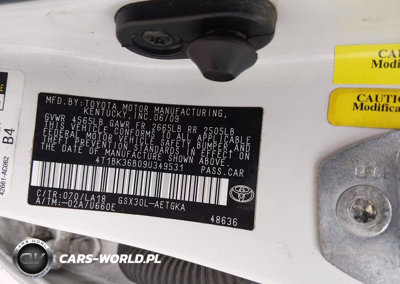 2009 Toyota Avalon Xls VIN:4T1BK36B09U349531 - 9