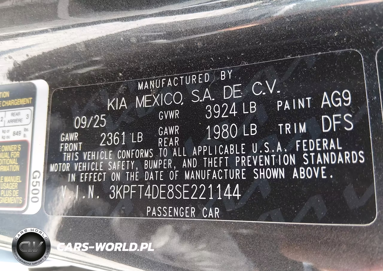 2025 Kia K4 Lxs VIN:3KPFT4DE8SE221144 - 9