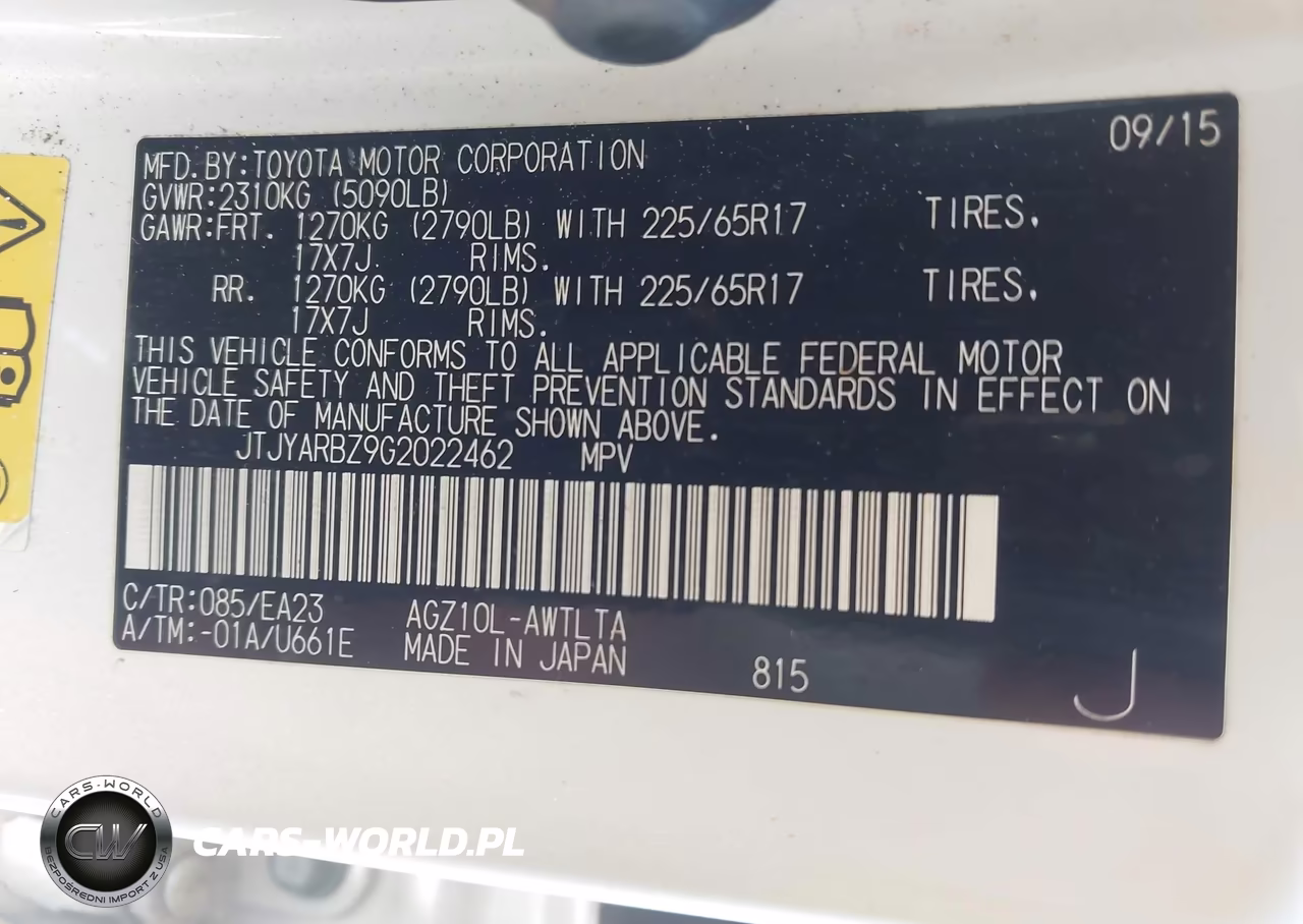 2016 Lexus Nx VIN:JTJYARBZ9G2022462 - 9