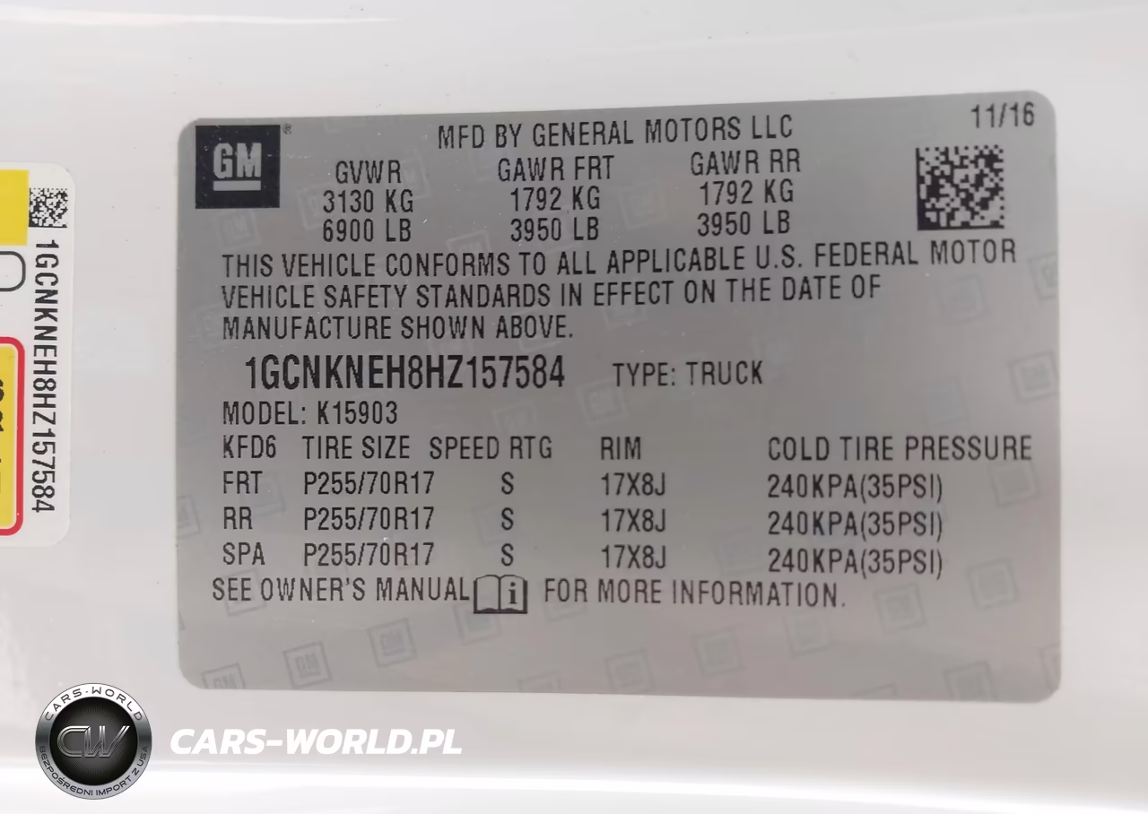 2017 Chevrolet Silverado 1500 Work Truck VIN:1GCNKNEH8HZ157584 - 9