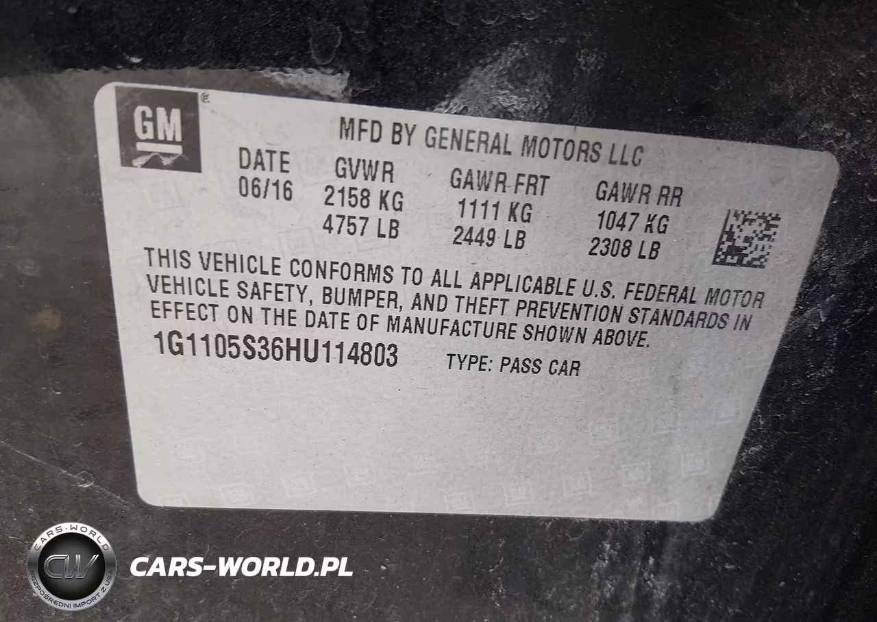 2017 Chevrolet Impala 1Lt VIN:1G1105S36HU114803 - 9