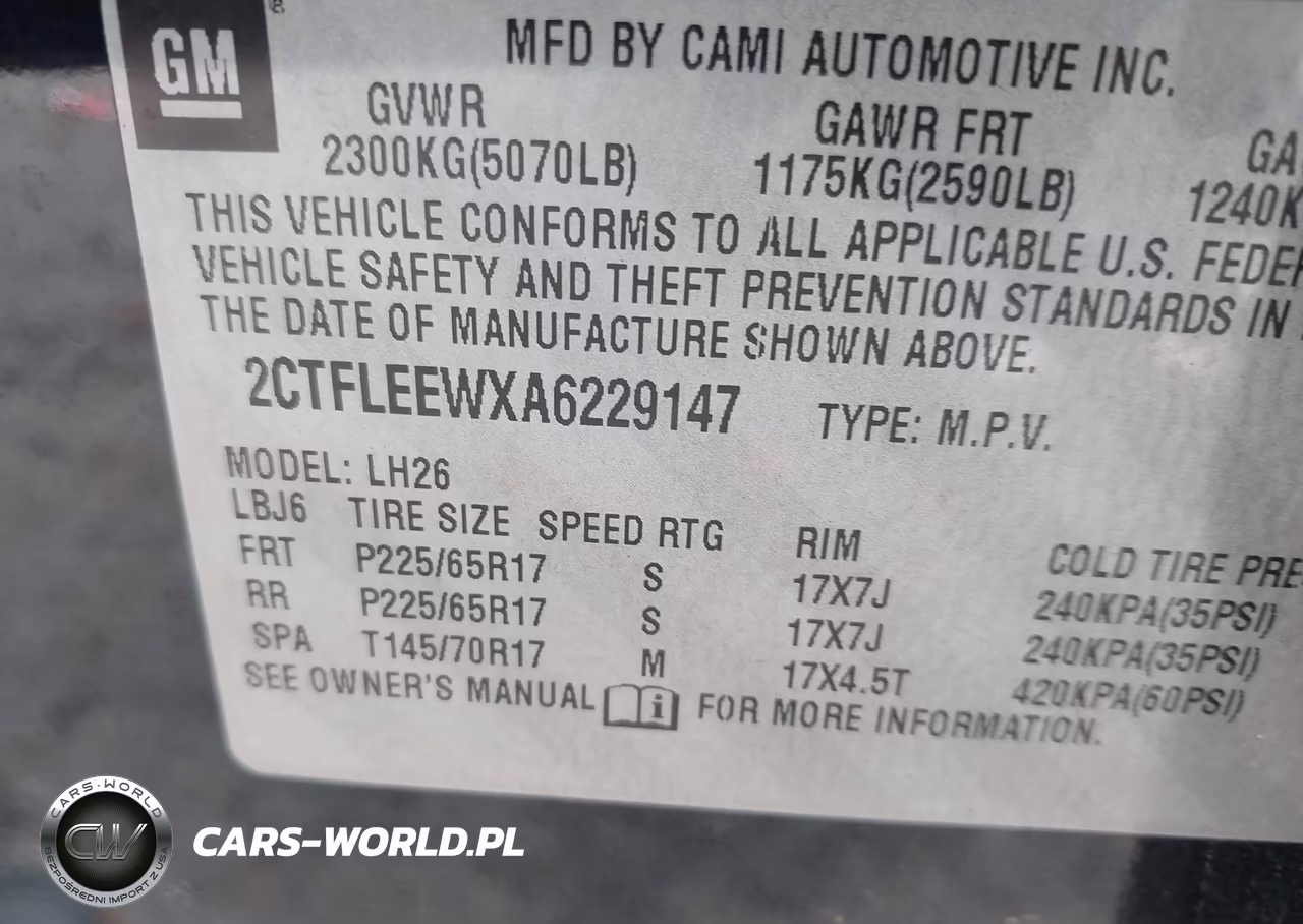 2010 GMC Terrain Sle-2 VIN:2CTFLEEWXA6229147 - 9