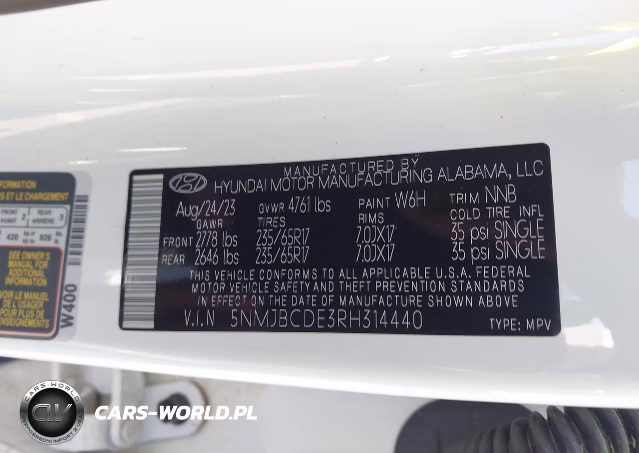 2024 Hyundai Tucson Sel VIN:5NMJBCDE3RH314440 - 9