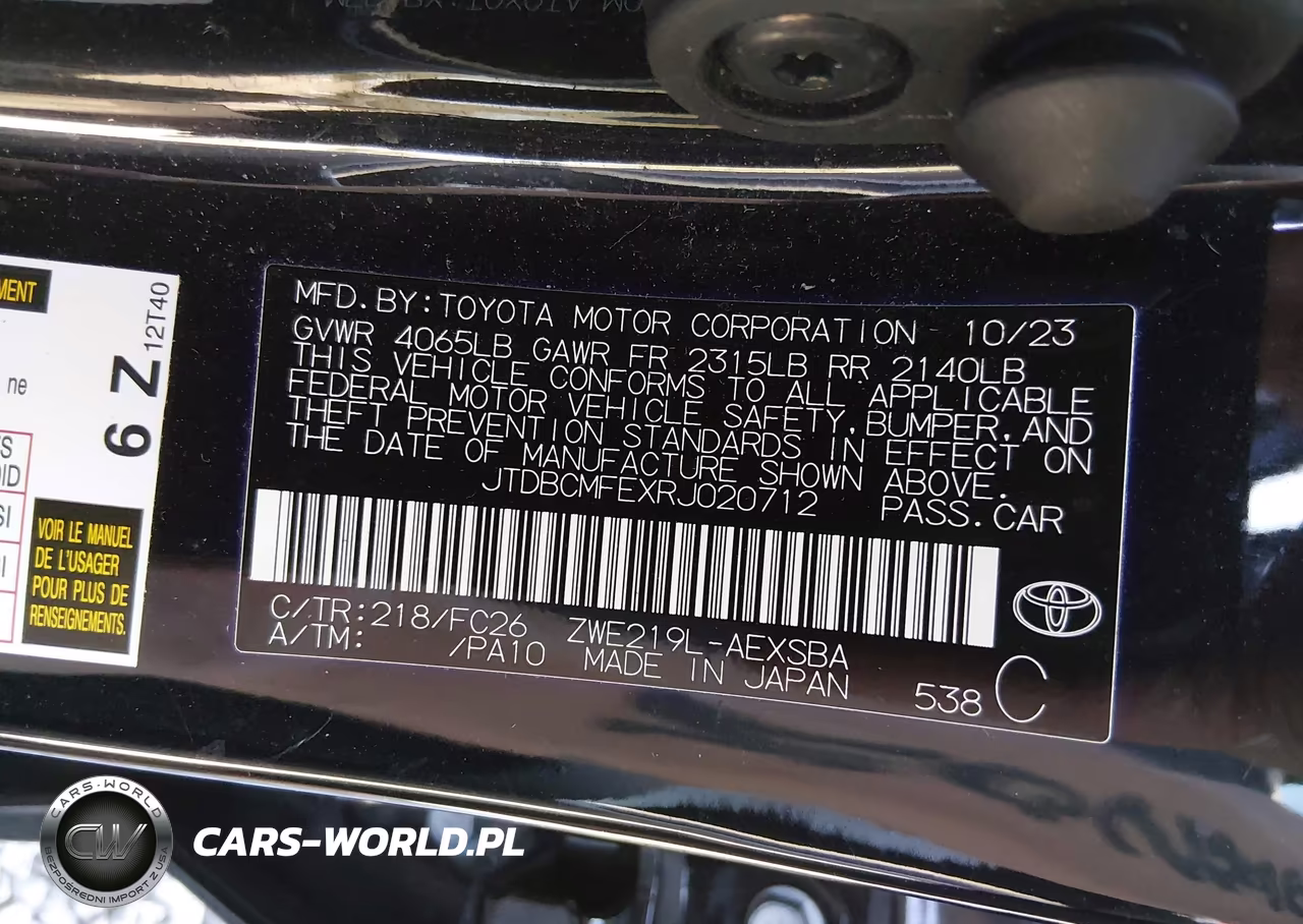 2024 Toyota Corolla Hybrid Se VIN:JTDBCMFEXRJ020712 - 9