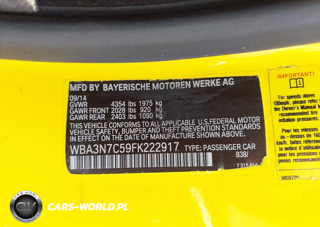 2015 BMW 428I VIN:WBA3N7C59FK222917 - 9